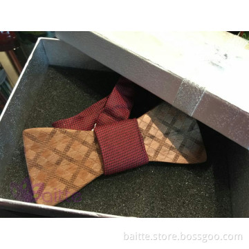 in stock waresale fashion wood trendy bowties